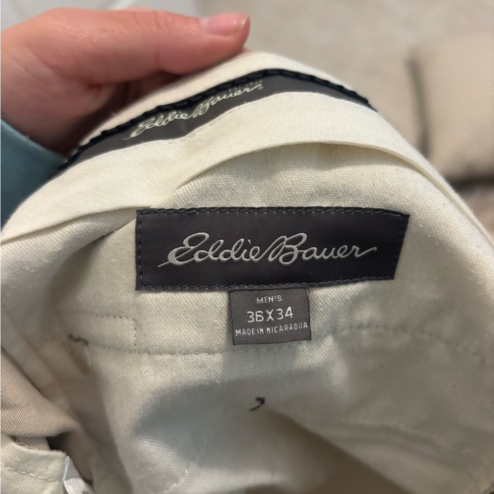 Eddie Bauer Men's Off-White Trousers